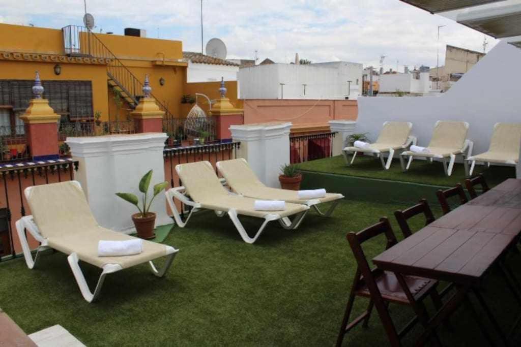 Casa Palacio Del Siglo XVIII En Centro Sevilla 外观 照片